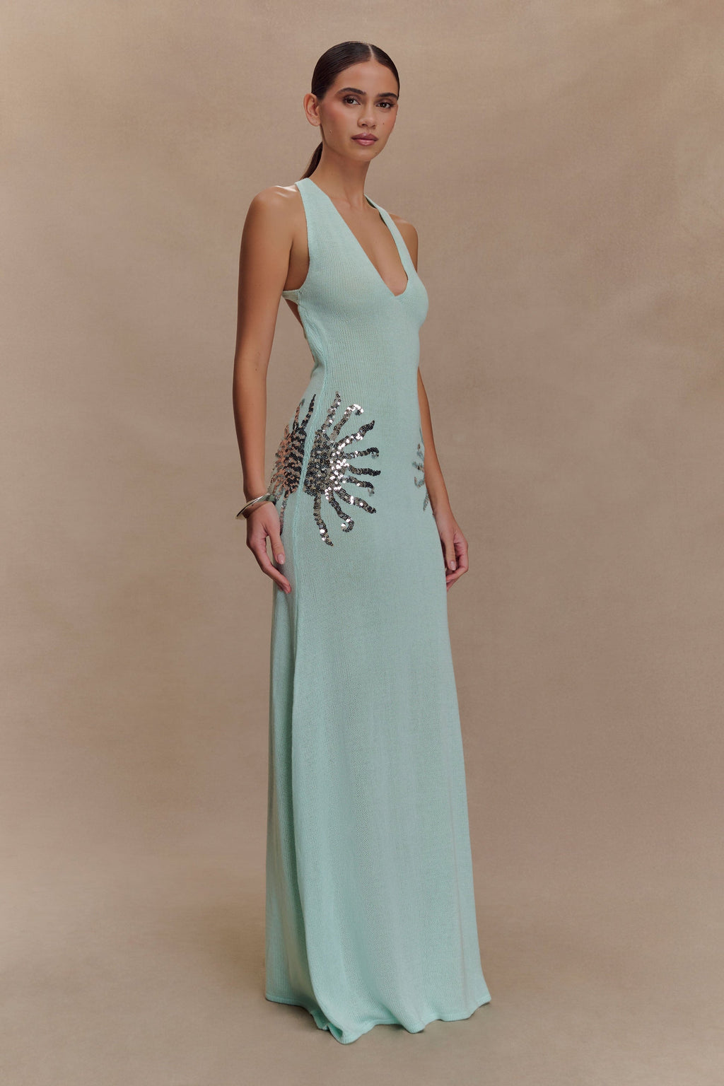 Vestido Celeste Shine