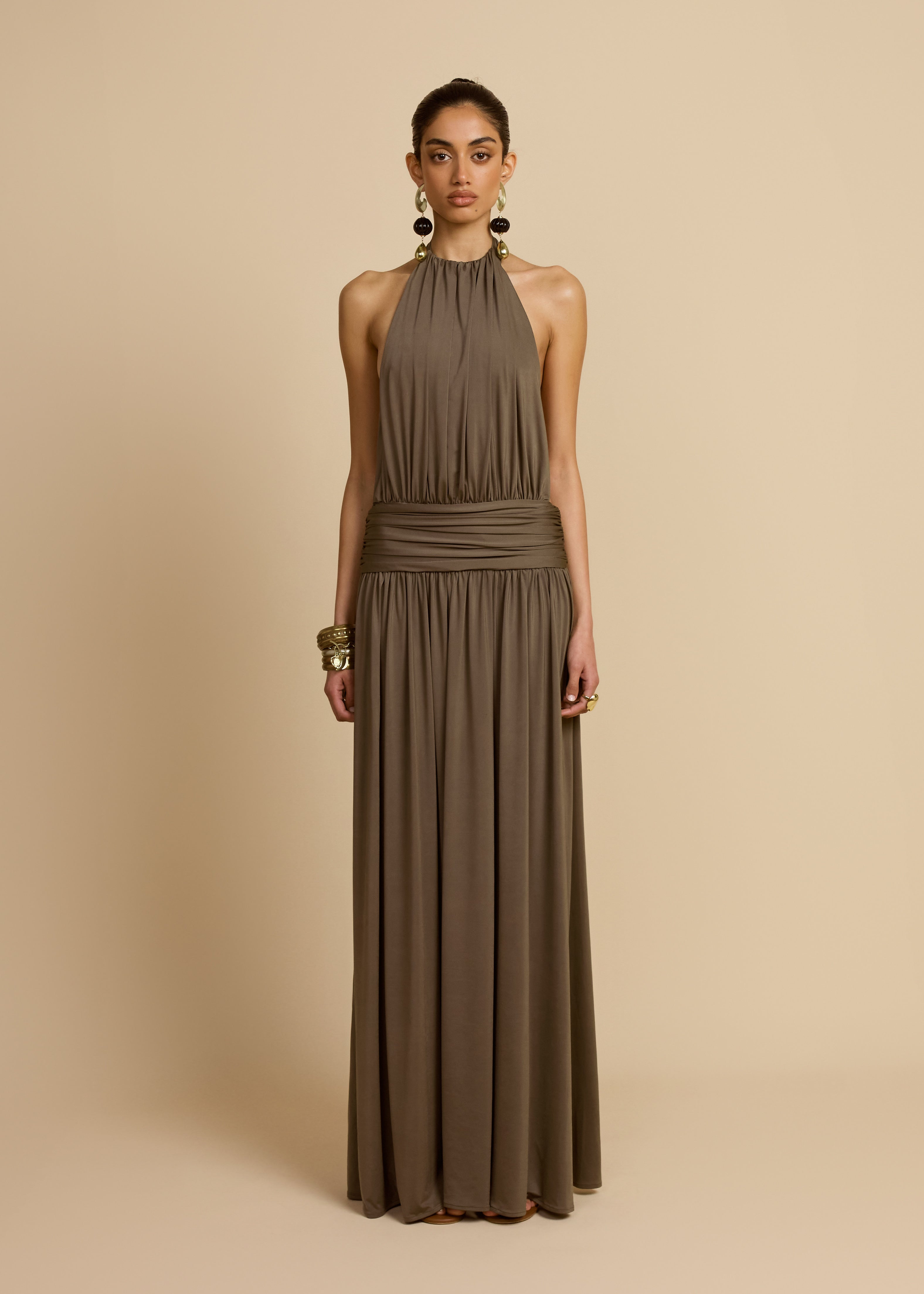 SANTINA DRESS KHAKI