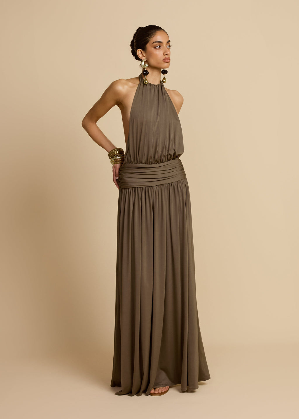 SANTINA DRESS KHAKI