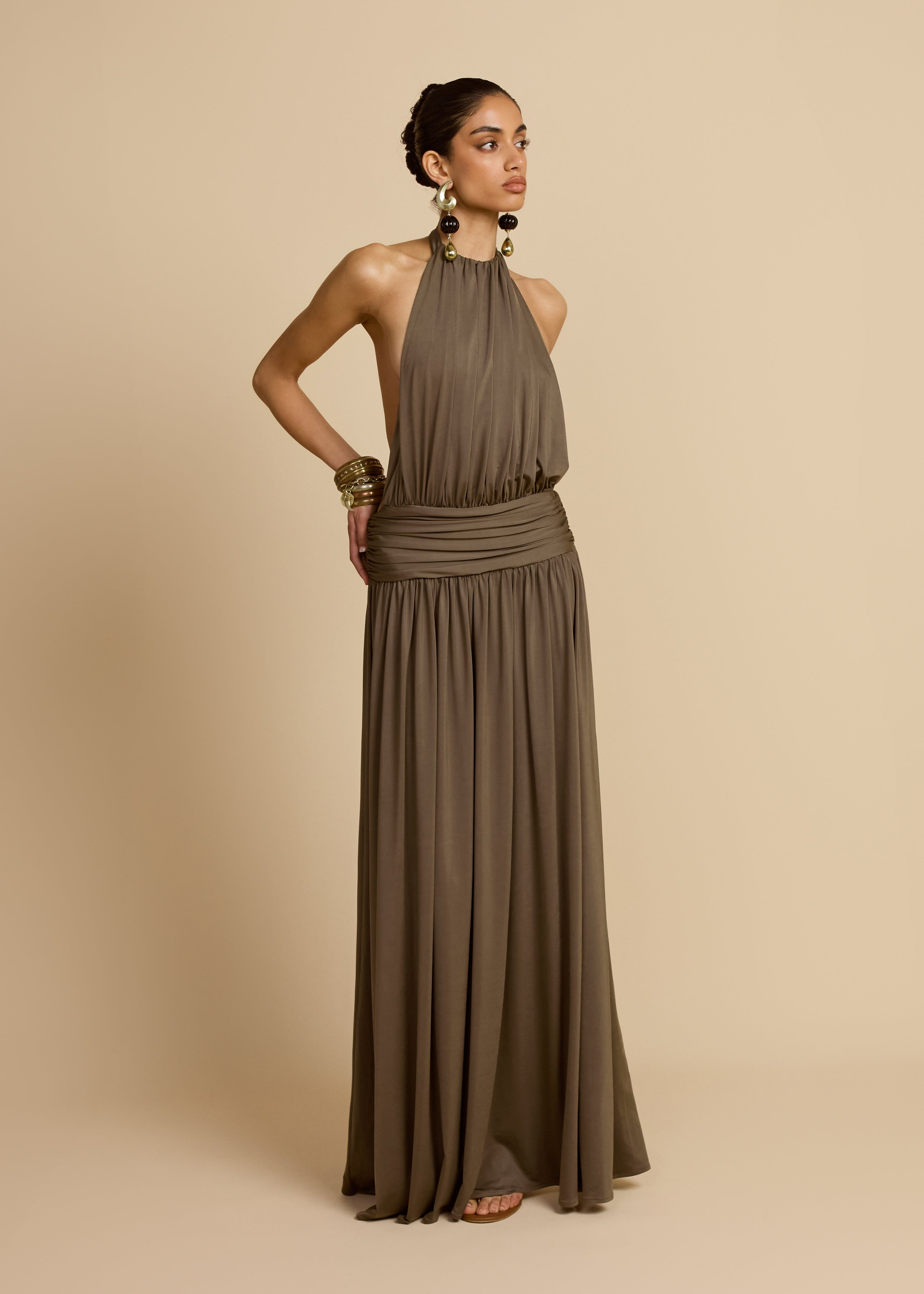 SANTINA DRESS KHAKI