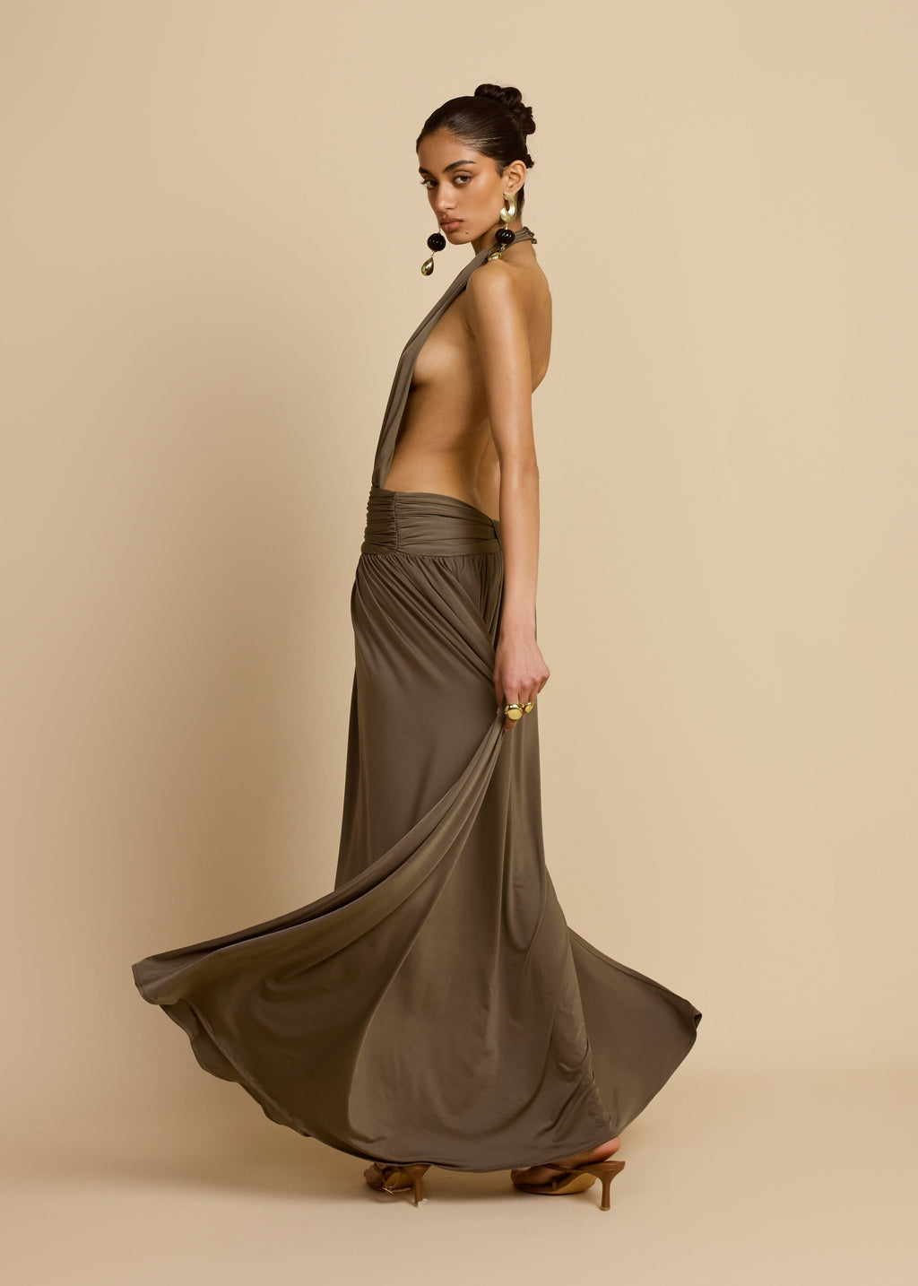 SANTINA DRESS KHAKI
