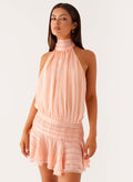 Willow-Chiffon-Mini-Dress-Orange-4-Peppermayojpg