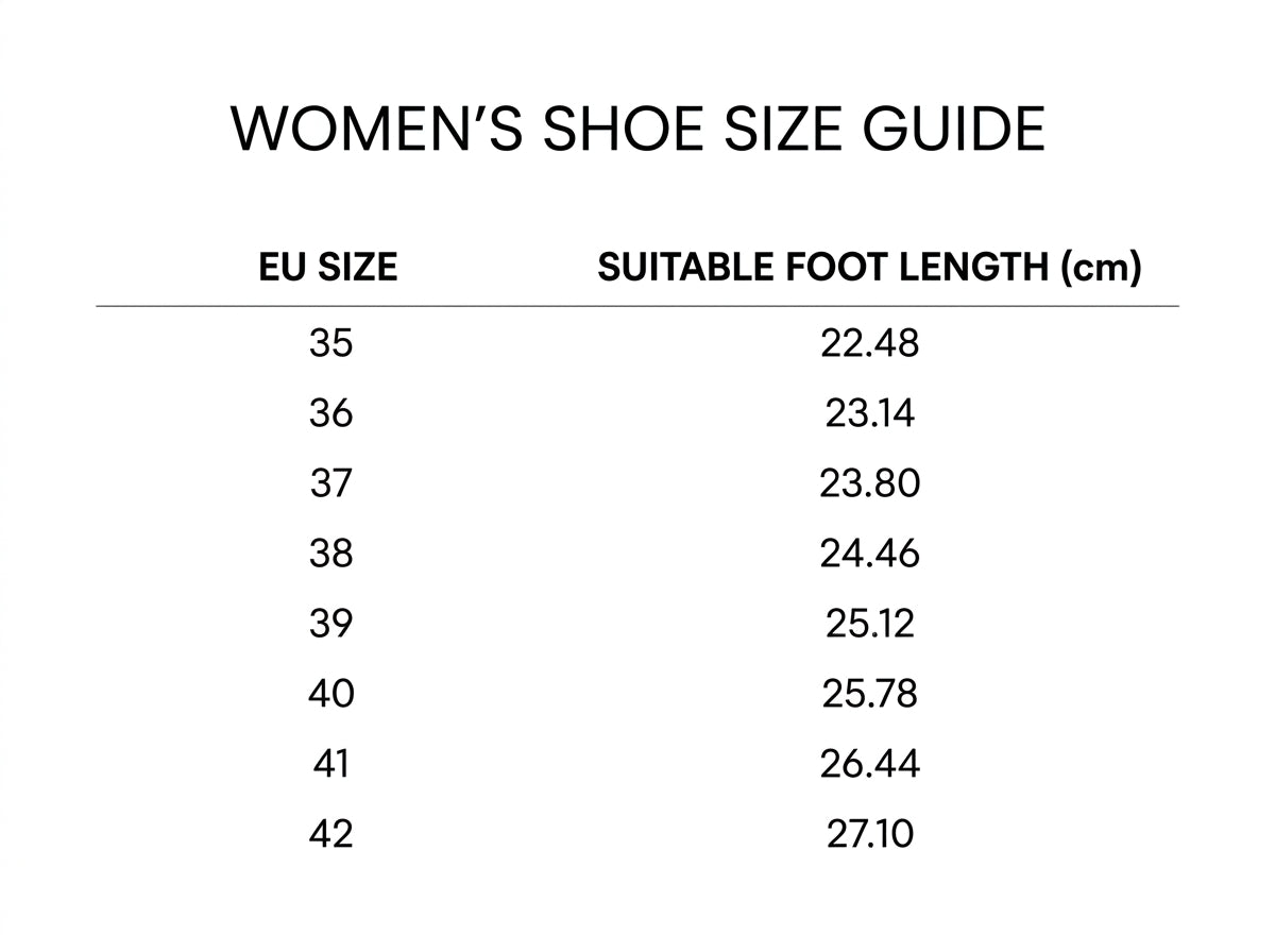 SALTOS CIELO size guide