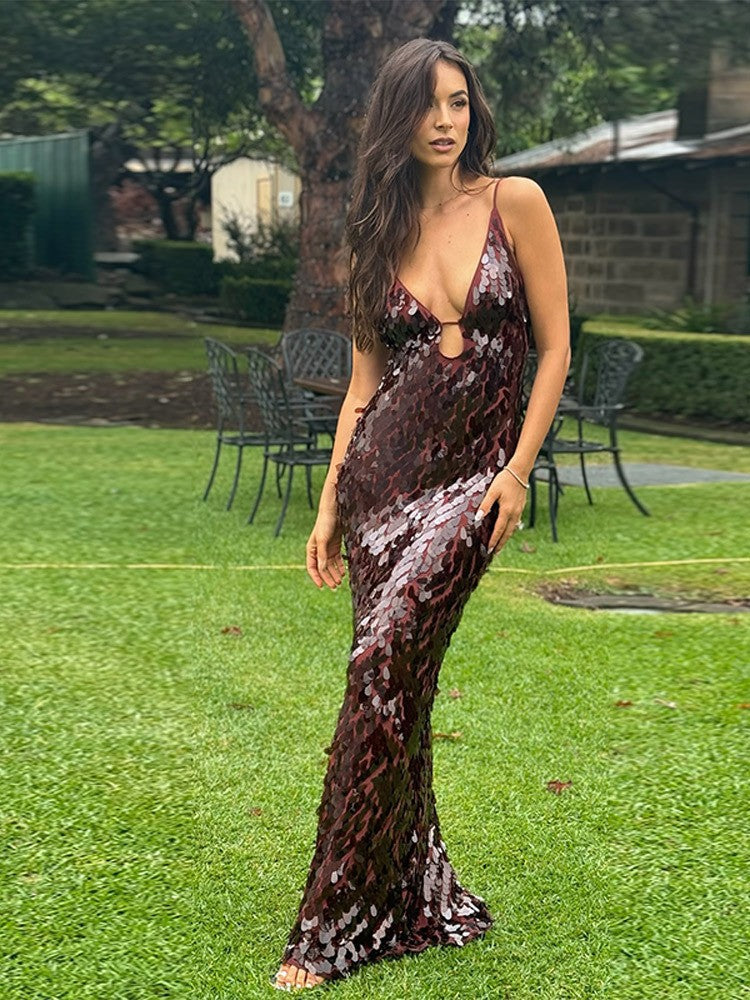 Kailani™ | Vestido largo maxi de lentejuelas