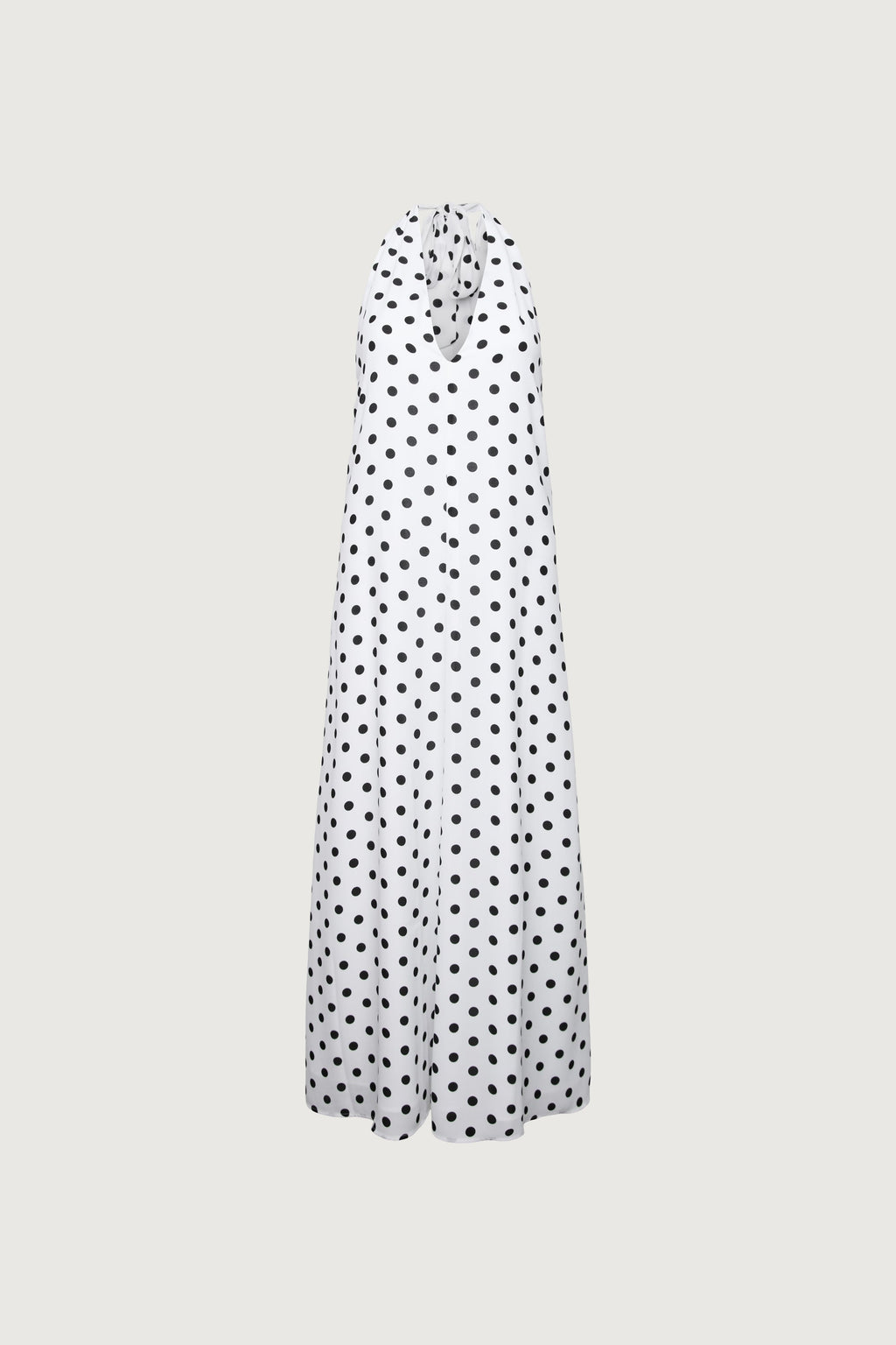 POLKA DOT V-NECK MAXI DRESS