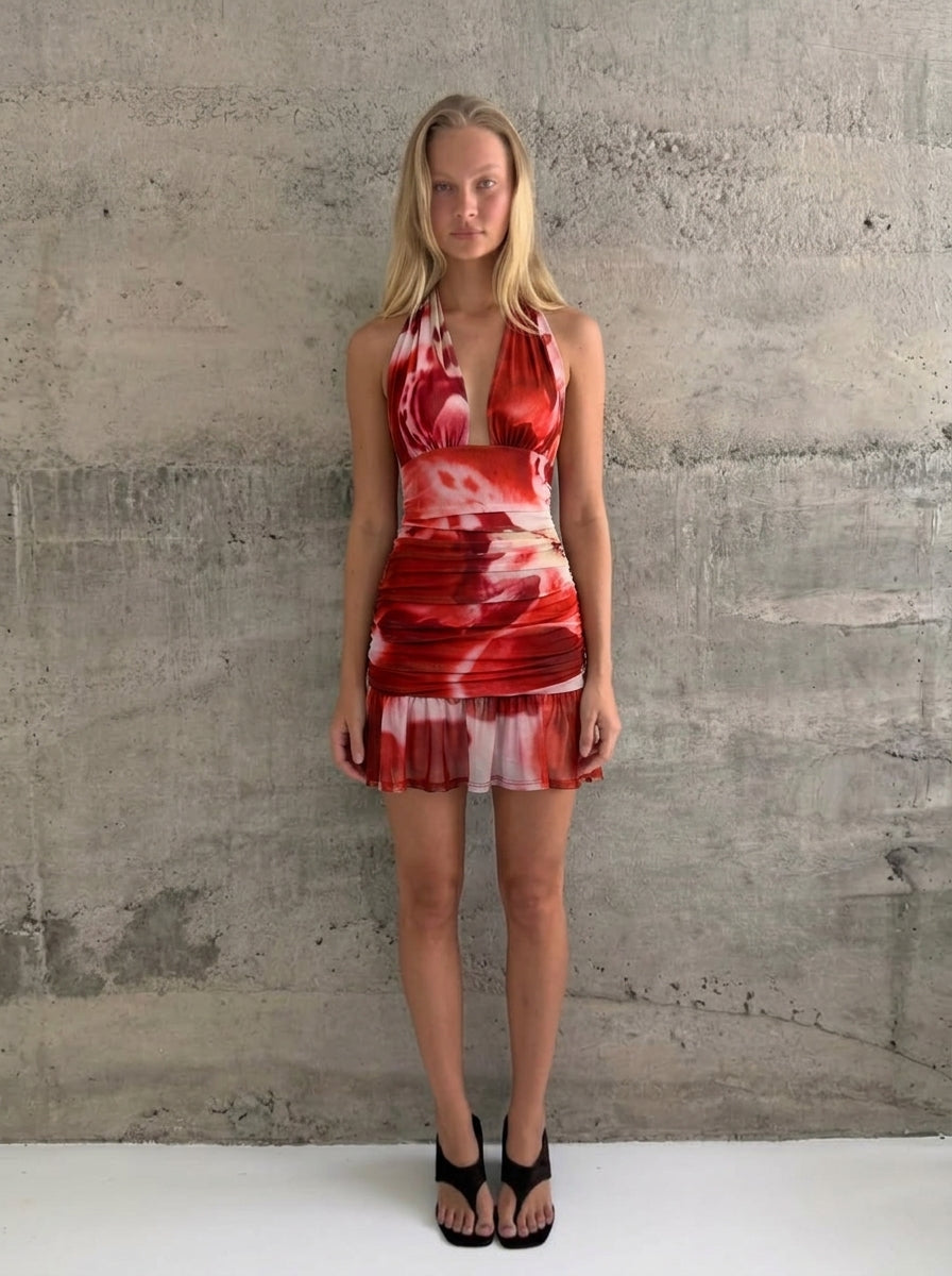 VESTIDO SOLITA CANELA mini