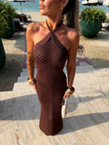 ITALIA MAXI DRESS - ESPRESSO SPARKLE