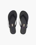 TKEES Lily Liners in Sable — women's Brazilian leather flip flop