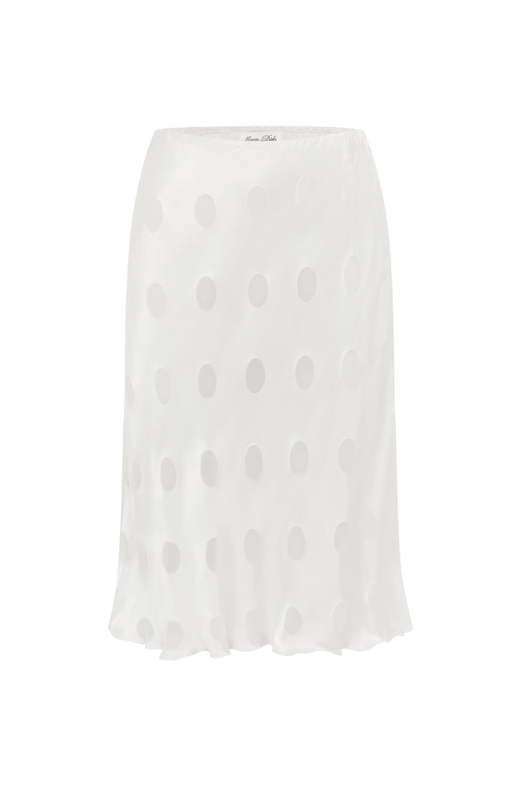 Silk Polka Midi Skirt