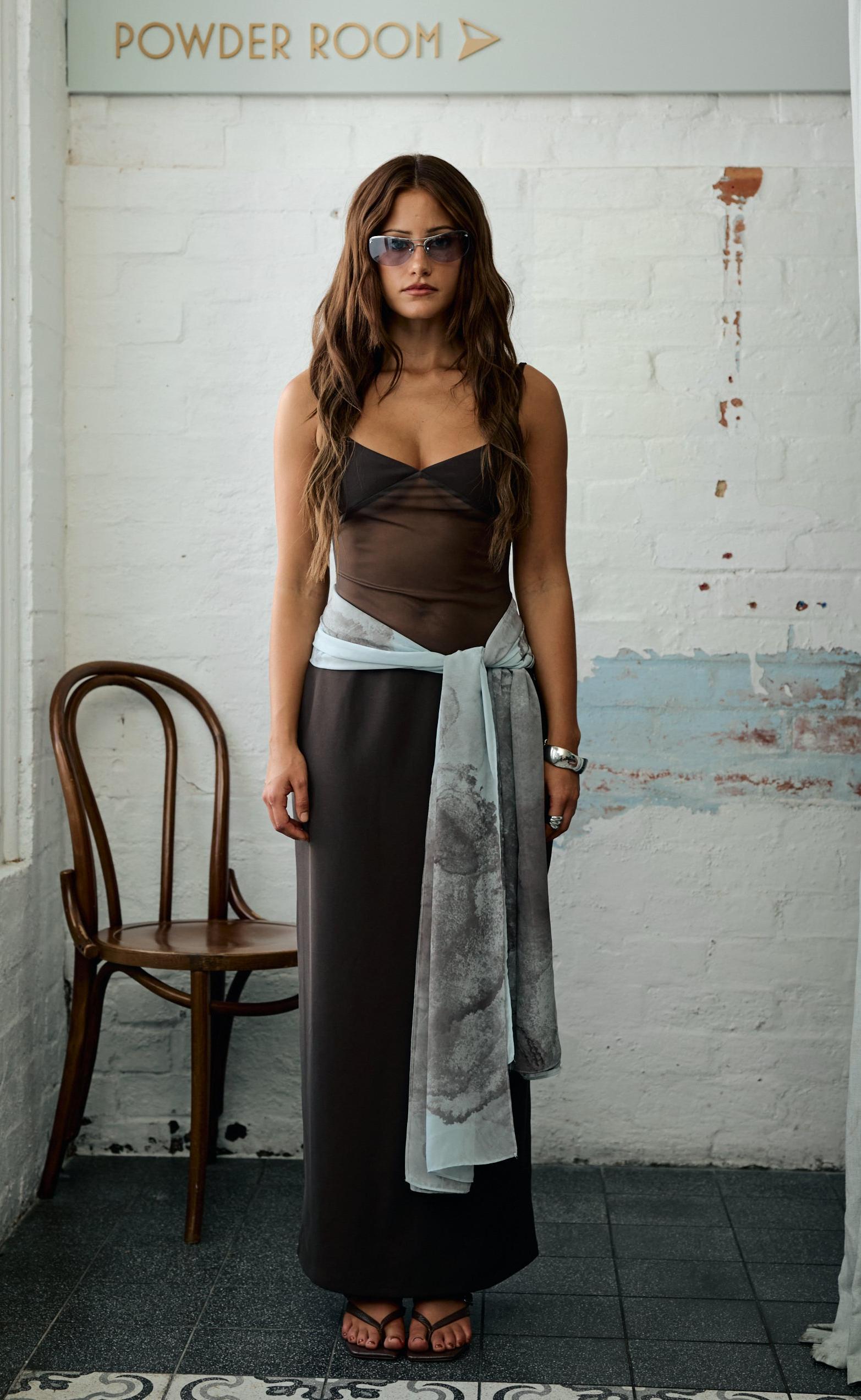  - Women's Dress - Charcoal Clothing