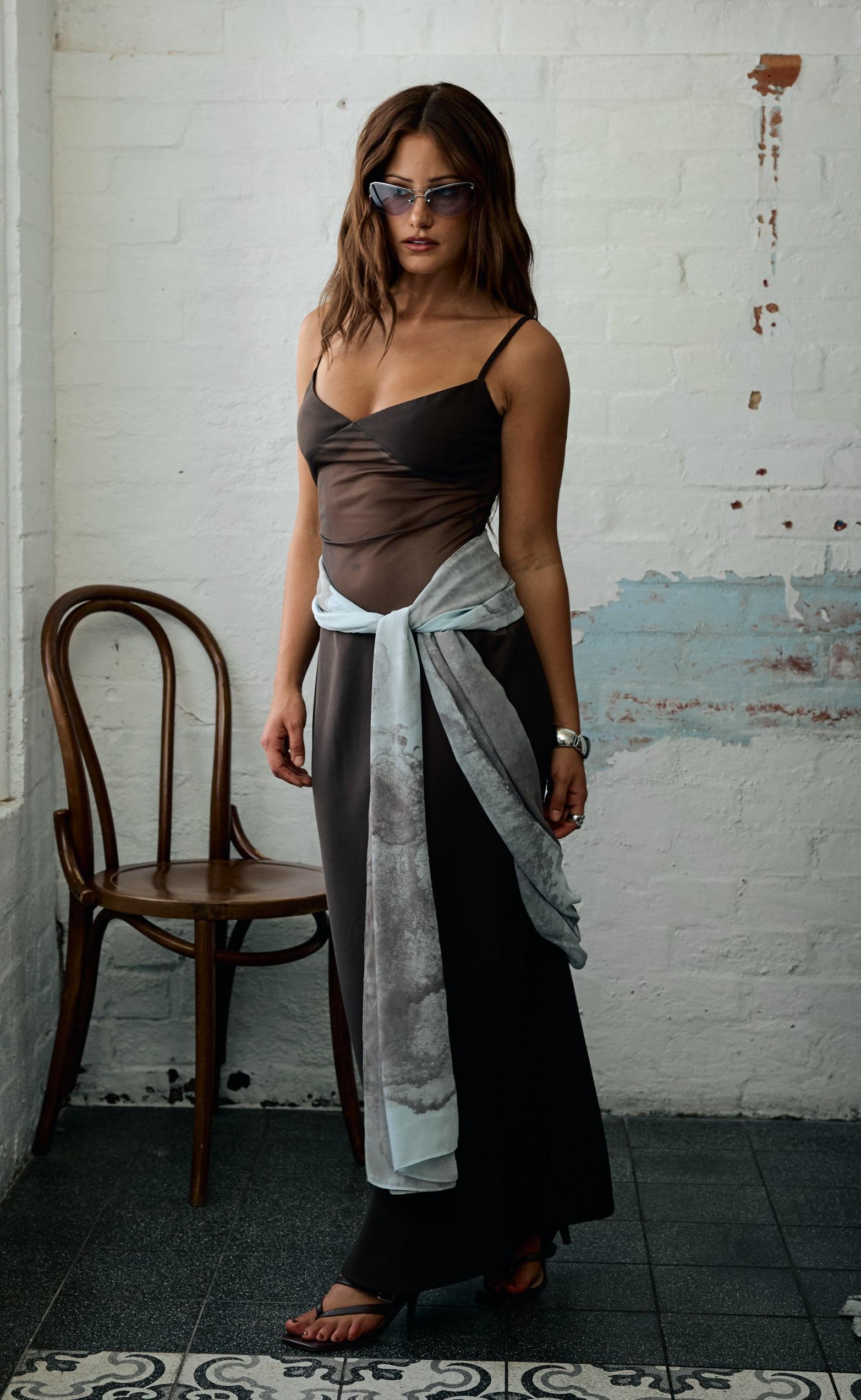  - Women's Dress - Charcoal Clothing