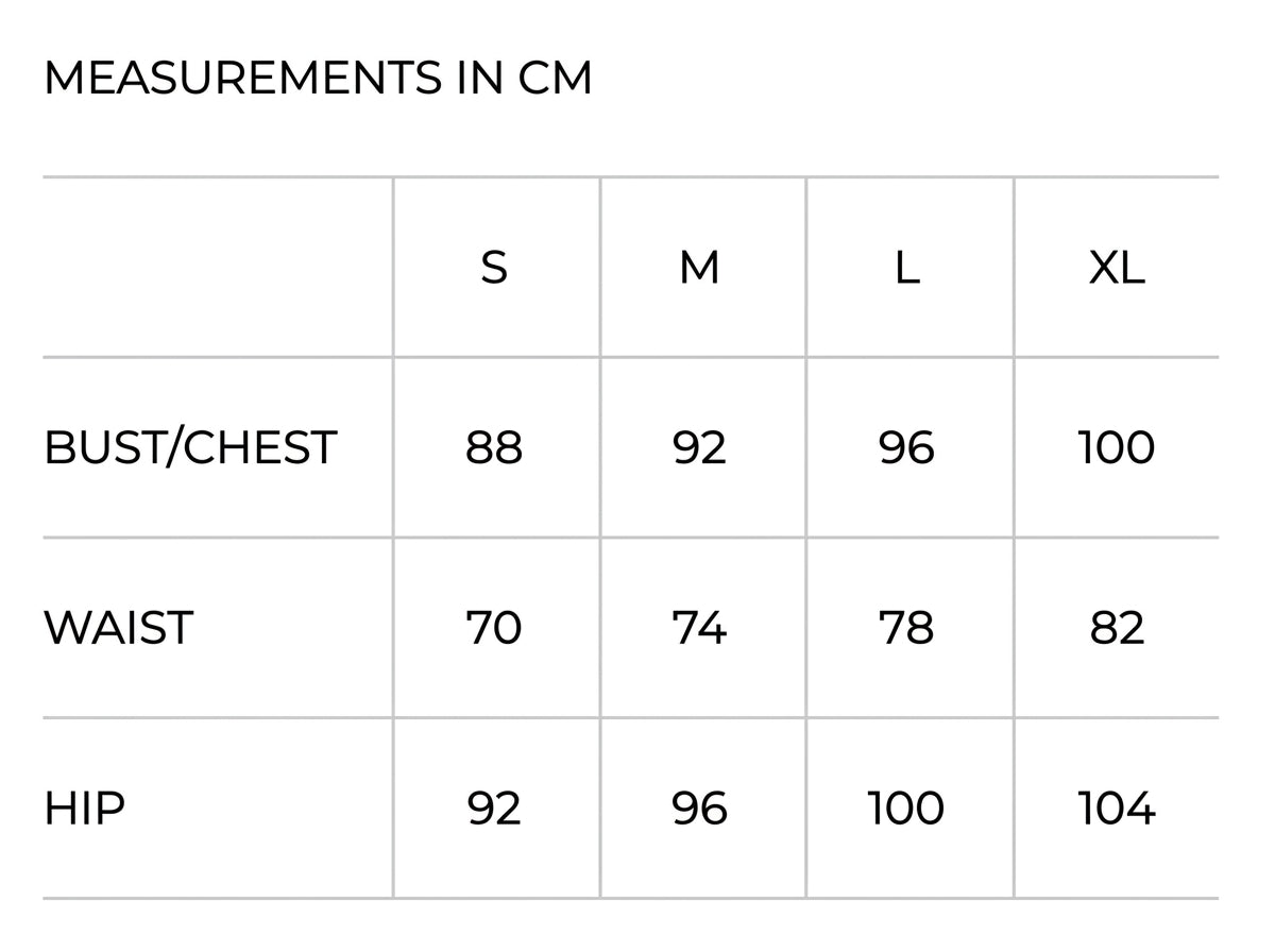 CONJUNTO SOFIA size guide