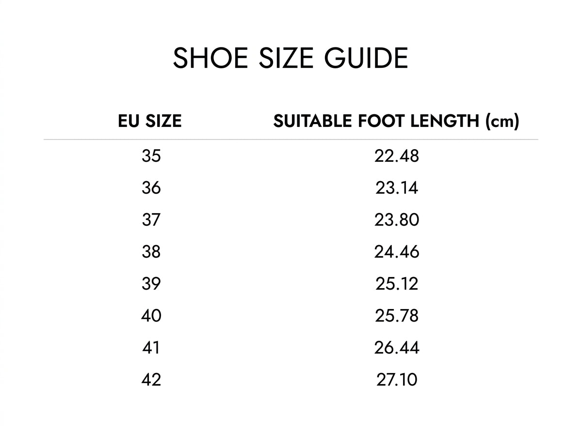 SALTOS LUMI GOLD size guide