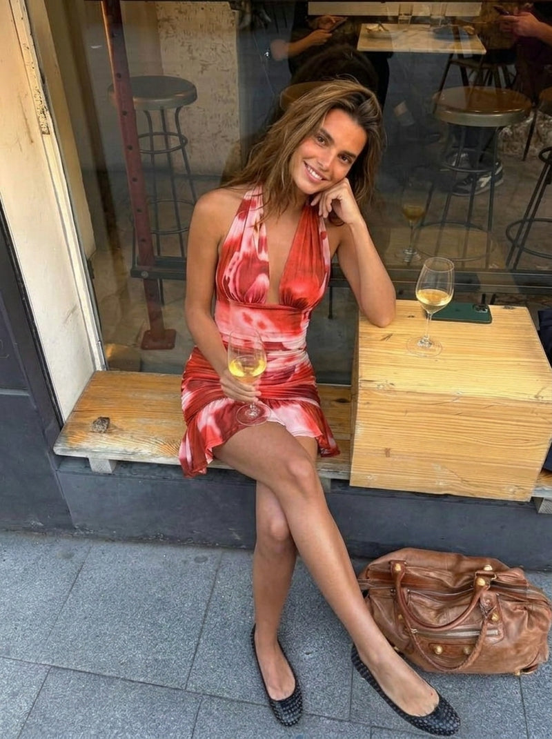 VESTIDO SOLITA CANELA mini