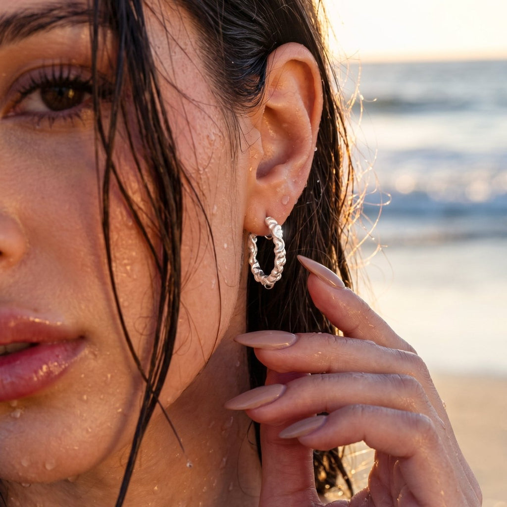 Pendientes Aros Entorchados - LePetiteMarie
